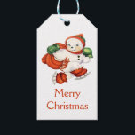 Étiquettes-cadeau Vintage Snowman Christmas Cadeaux Tags<br><div class="desc">Les étiquettes cadeaux de Noël Vintage Snowman ajouteront une touche de Noël mignonne à tous vos cadeaux de vacances. Customisez le design et le texte comme un désir.</div>