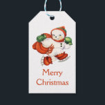 Étiquettes-cadeau Vintage Snowman Christmas Cadeaux Tags<br><div class="desc">Les étiquettes cadeaux de Noël Vintage Snowman ajouteront une touche de Noël mignonne à tous vos cadeaux de vacances. Customisez le design et le texte comme un désir.</div>