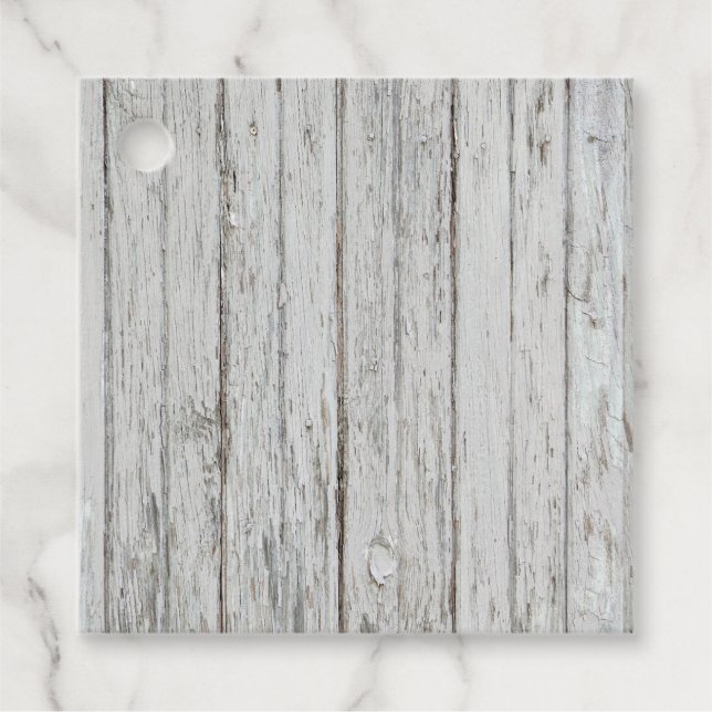 Étiquettes Cadeau Vintage Wood (Devant)