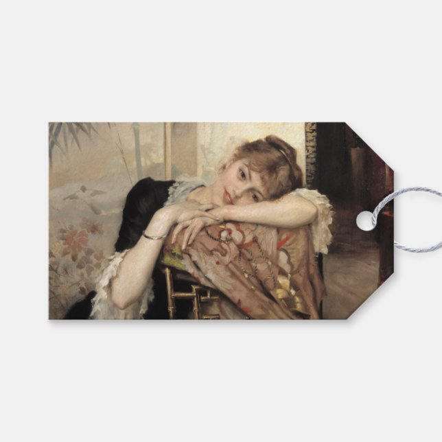 Étiquettes-cadeau Virginie (La Parisienne) (par Albert Edelfeel) (Devant (Horizontal))