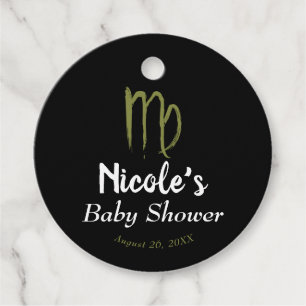 Étiquettes Cadeau VIRGO Zodiaque Bébé Shower Août Septembre