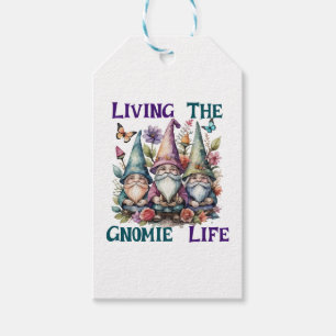 Étiquettes-cadeau Vivre la vie de gnome