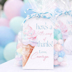 Étiquettes-cadeau Voici l'affaire, Ice Cream Party, Sucré
