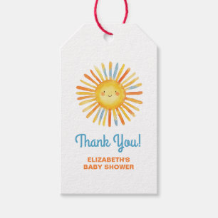 Étiquettes-cadeau Voici le Baby shower Son Sunshine
