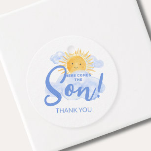 Étiquettes Cadeau Voici le Fils Cadeau de remerciement pour Baby Sho