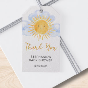 Étiquettes-cadeau Voici venir le soleil Baby Shower Remerciements