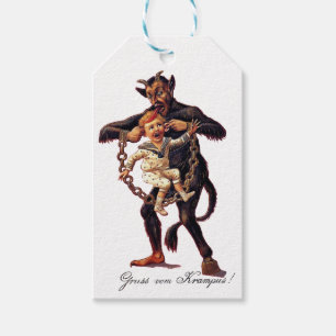 Étiquettes-cadeau Vom de Gruss (salutations de) Krampus
