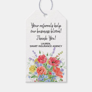 Étiquettes-cadeau Vos Références Aident Mon Entreprise Bloom Pop By