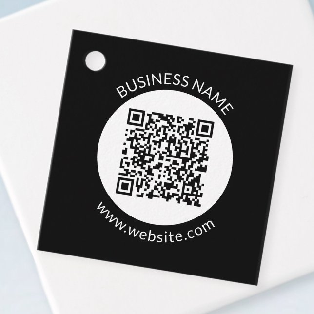 Étiquettes Cadeau Votre code QR téléchargé | Texte et couleurs modif (Créateur téléchargé)