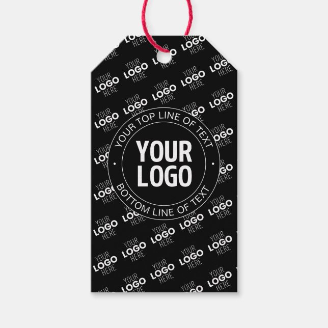 Étiquettes-cadeau Votre logo et votre texte personnalisable avec Mot (Devant)