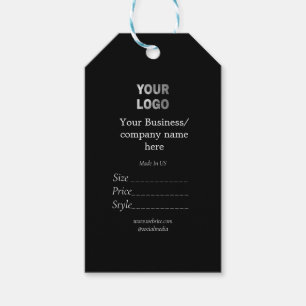 Étiquettes-cadeau Votre logo médias sociaux Code QR Balises de prix