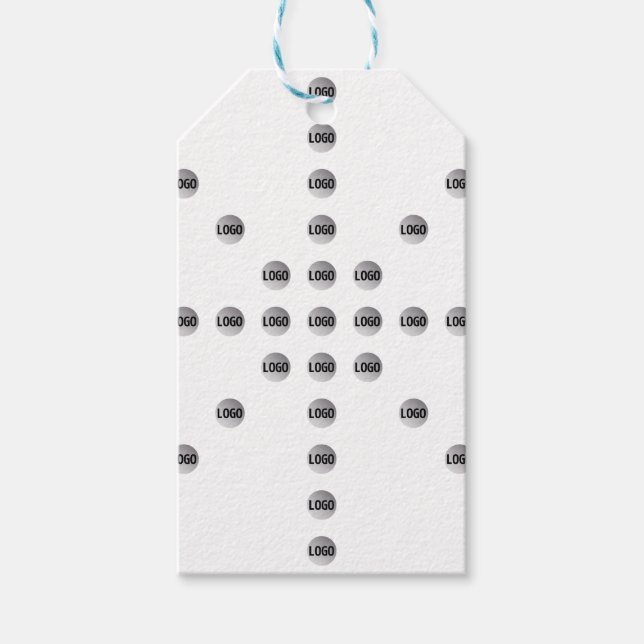 Étiquettes-cadeau Votre logo ou toute image téléchargée | Motif étoi (Devant)