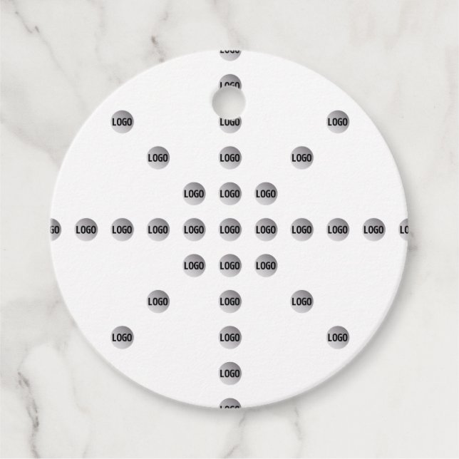 Étiquettes Cadeau Votre logo ou toute image téléchargée | Motif étoi (Devant)