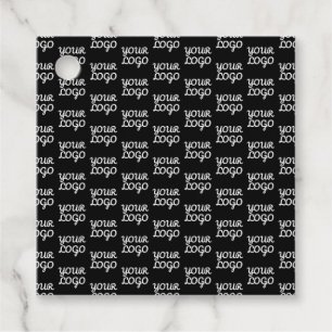 Étiquettes Cadeau Votre logo Simple répétition Motif de logo