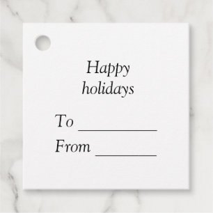 Étiquettes Cadeau Votre message ici ajouter le nom du texte joyeux N