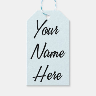 Étiquettes-cadeau Votre nom ici jeu de balises cadeaux