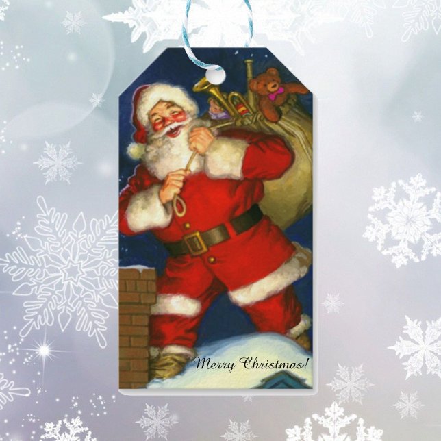 Étiquettes-cadeau Votre Père Noël nommé réglé de grandes vacances de (Créateur téléchargé)