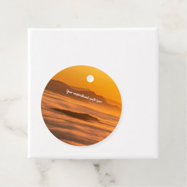 Étiquettes Cadeau Votre soleil de texte personnalisé au-dessus du pa (En situation)