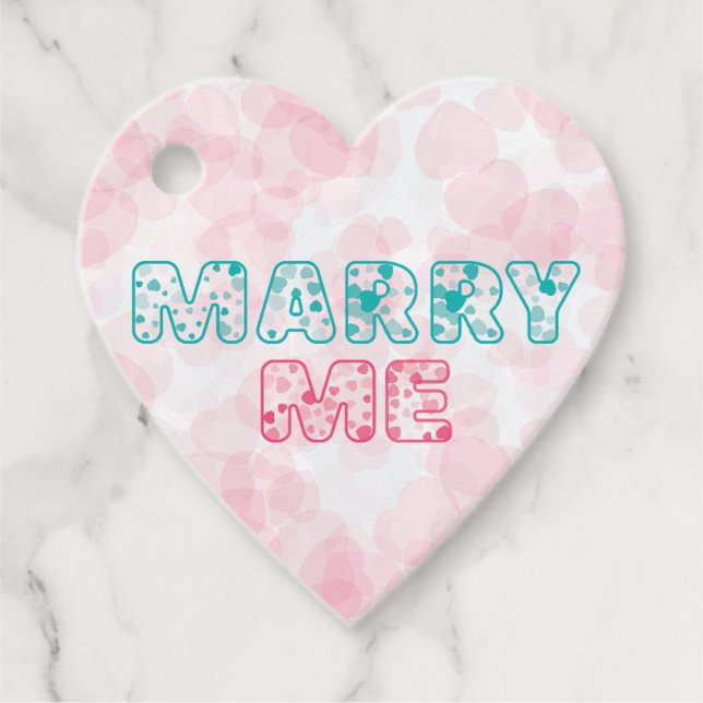 Étiquettes Cadeau Voudras-tu m'épouser  (Devant)