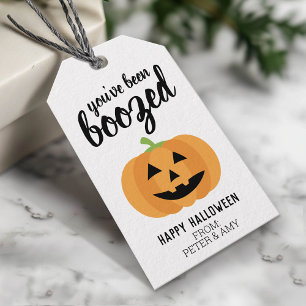 Étiquettes-cadeau Vous avez été boosté - Citrouille Halloween Party