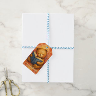 Étiquettes-cadeau Vous êtes aimé - Balise de lecture de l'ours