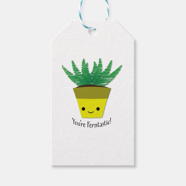 Étiquettes-cadeau Vous êtes Ferntastic Fern (Devant)