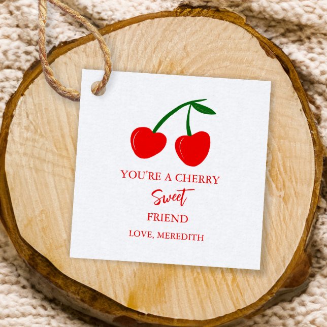 Étiquettes Cadeau Vous êtes un ami de Cherry Sweet Valentine (Créateur téléchargé)