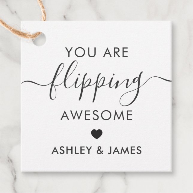 Étiquettes Cadeau Vous êtes un cadeau incroyable Étiquette, Kraft (Devant)