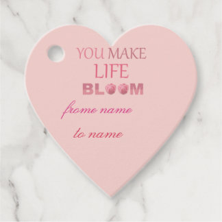 Étiquettes Cadeau Vous Faites Fleurir La Vie Cadeau Floral Pour Elle