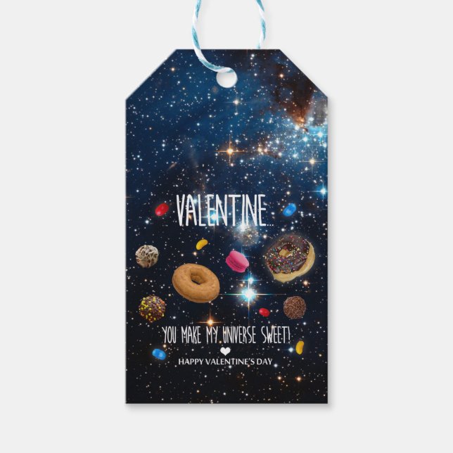 Étiquettes-cadeau Vous rendez mon univers doux Saint Valentin (Devant)