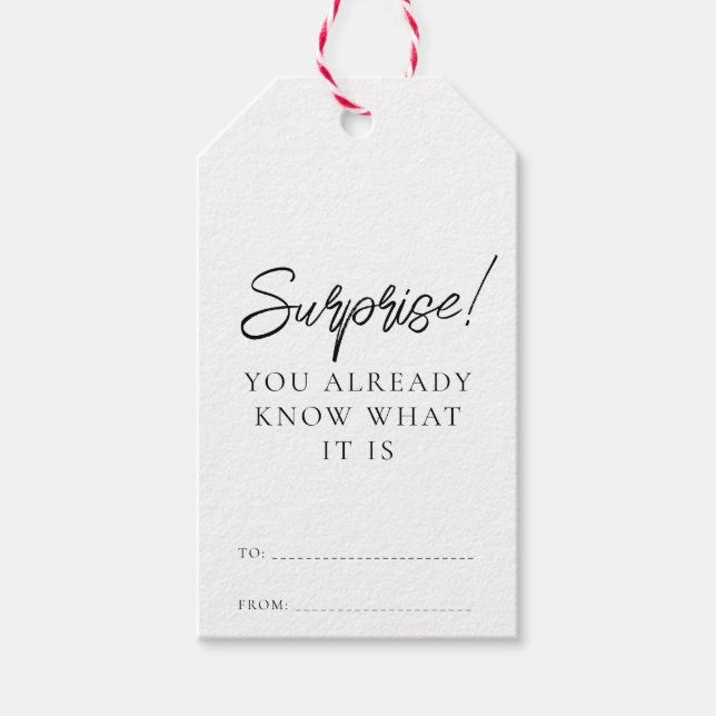 Étiquettes-cadeau Vous Savez Déjà Ce Qui Est Drôle Noël (Devant)