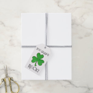 Étiquettes-cadeau Vous (Sham) Rock Green Shamrock Congrats de trèfle