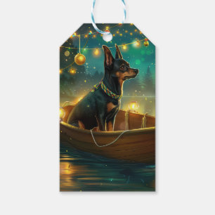 Étiquettes-cadeau Voyage de Noël de l'Australian Kelpie