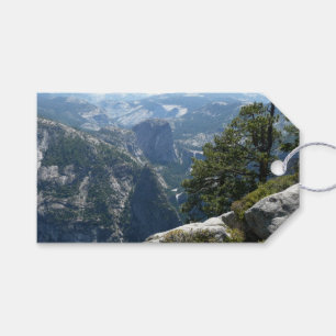 Étiquettes-cadeau Vue de Yosemite Mountain dans le parc national de