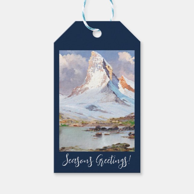 Étiquettes-cadeau Vue du Cervin (Devant)