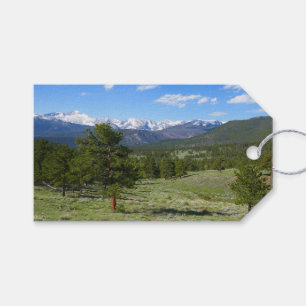 Étiquettes-cadeau Vue panoramique des montagnes Rocheuses