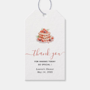 Étiquettes-cadeau Waffle Brunch Merci de douche nuptiale