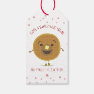 Étiquettes-cadeau Waffley Good Friend Waffle Kid Classroom Valentine