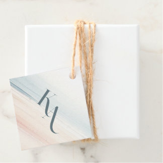 Étiquettes Cadeau Wailea Mariage Monogram