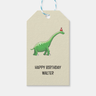 Étiquettes-cadeau Walter le Dinosaure