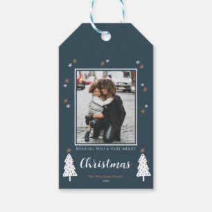 Étiquettes-cadeau Warm Wings Green Christmas tag