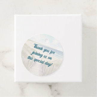 Étiquettes Cadeau Watercolor Côte Nouvelle-Angleterre Mariage Merci
