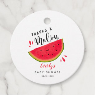 Étiquettes Cadeau Watermelon Merci Un Baby shower D'Été Melon