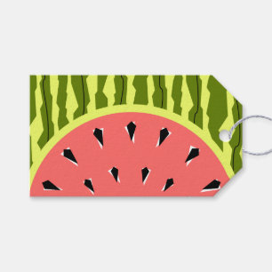 Étiquettes-cadeau Watermelon Stripe rose joyeux marque cadeau d'anni