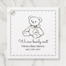 "We Can Bearly Wait" Baby Shower Gender Neutral