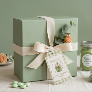 Étiquettes-cadeau We Love You So Matcha Ribbon Bow Matcha