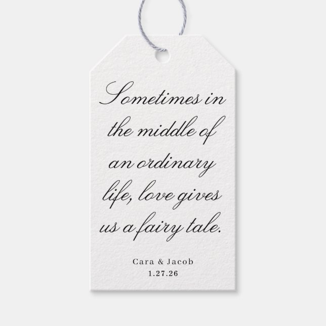 Étiquettes-cadeau Wedding Centerpiece, Bridal Shower Decoration  (Devant)