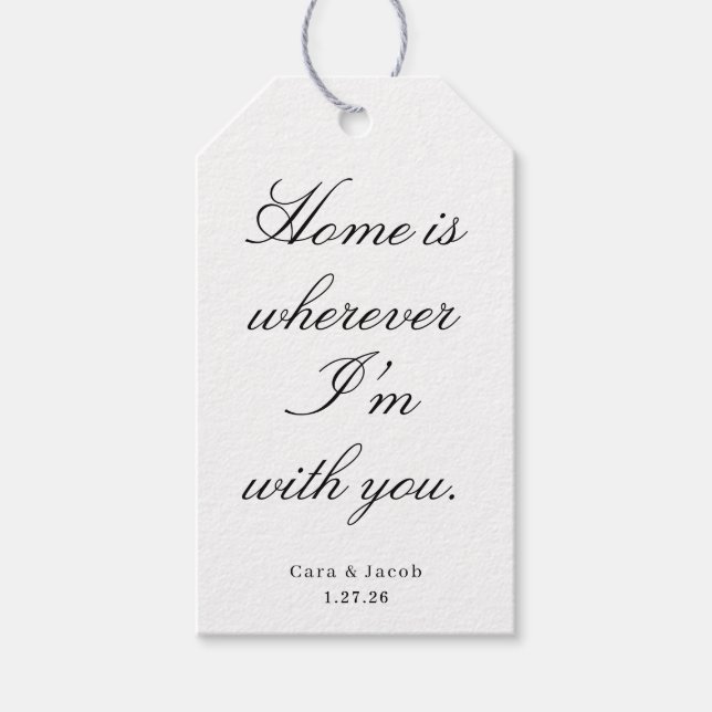 Étiquettes-cadeau Wedding Centerpiece, Bridal Shower Decoration  (Devant)