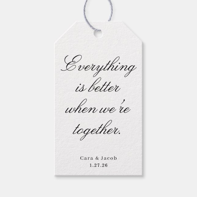 Étiquettes-cadeau Wedding Centerpiece, Bridal Shower Decoration  (Devant)