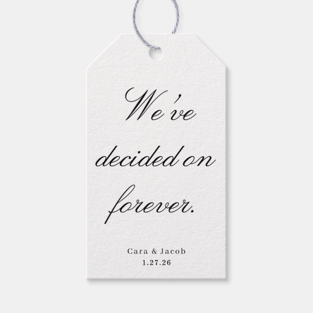 Étiquettes-cadeau Wedding Centerpiece, Bridal Shower Decoration  (Devant)